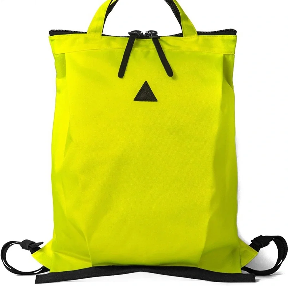 NWT! Japanese 14L Neon Yellow Backpack from Shibuya - Picture 2 of 2